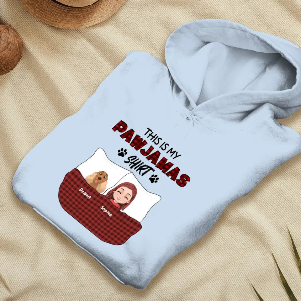 This Is My Pawjamas Shirt - Custom Pet - Personalized Gifts For Dog Lovers - Unisex Hoodie