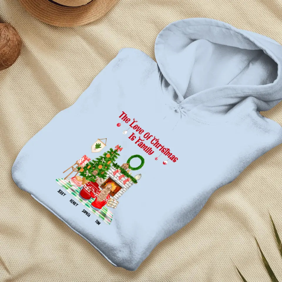 The Love Of Christmas Is Family - Custom Quote - Personalized Gifts For Family - T-shirt