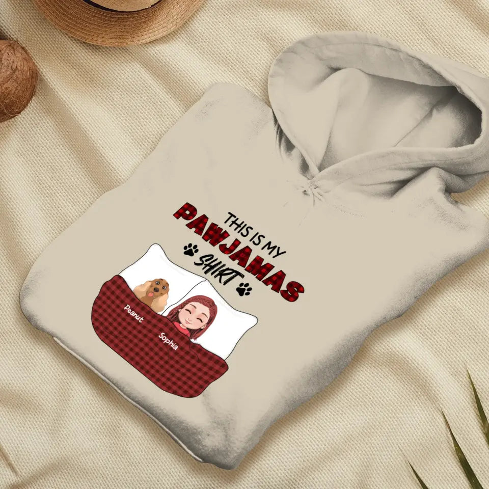 This Is My Pawjamas Shirt - Custom Pet - Personalized Gifts For Dog Lovers - Unisex Hoodie