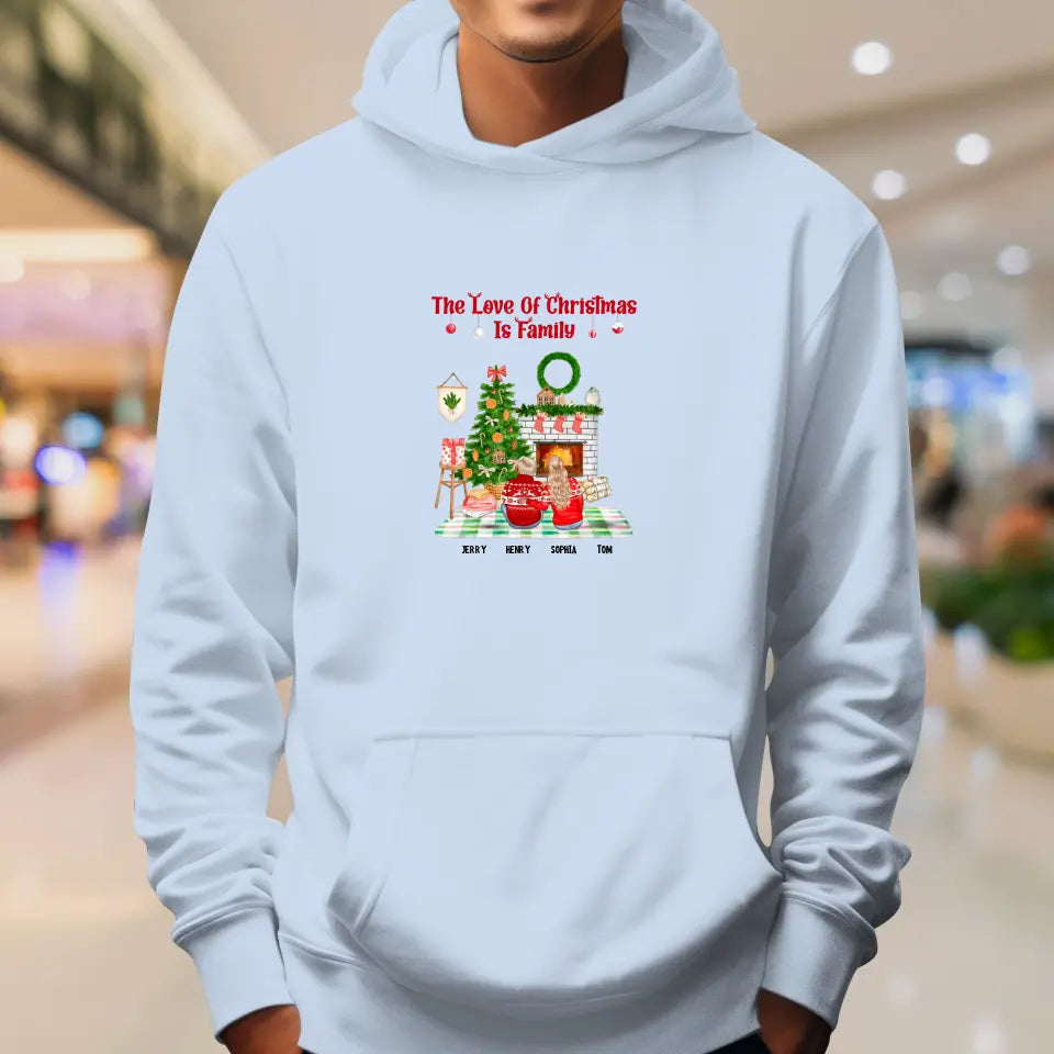 The Love Of Christmas Is Family - Custom Quote - Personalized Gifts For Family - T-shirt