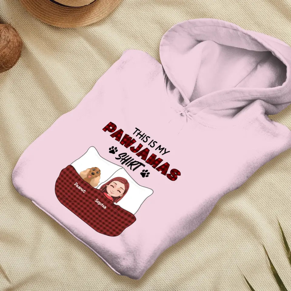 This Is My Pawjamas Shirt - Custom Pet - Personalized Gifts For Dog Lovers - Unisex Hoodie