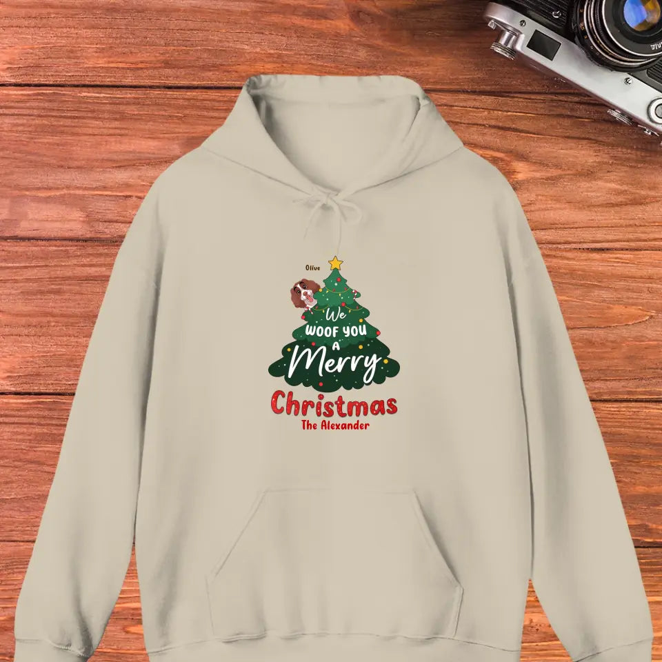 We Woof You A Merry Christmas - Custom Name - Personalized Gifts for Dog Lovers - Sweater