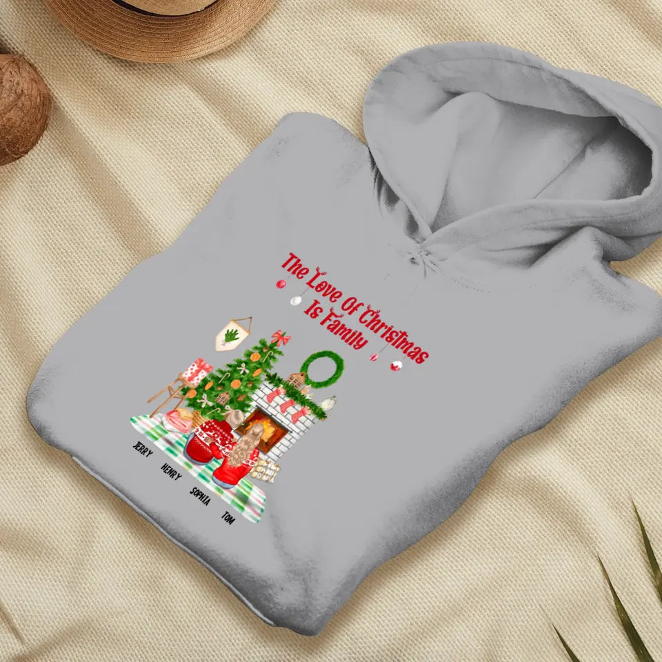 The Love Of Christmas Is Family - Custom Quote - Personalized Gifts For Family - T-shirt