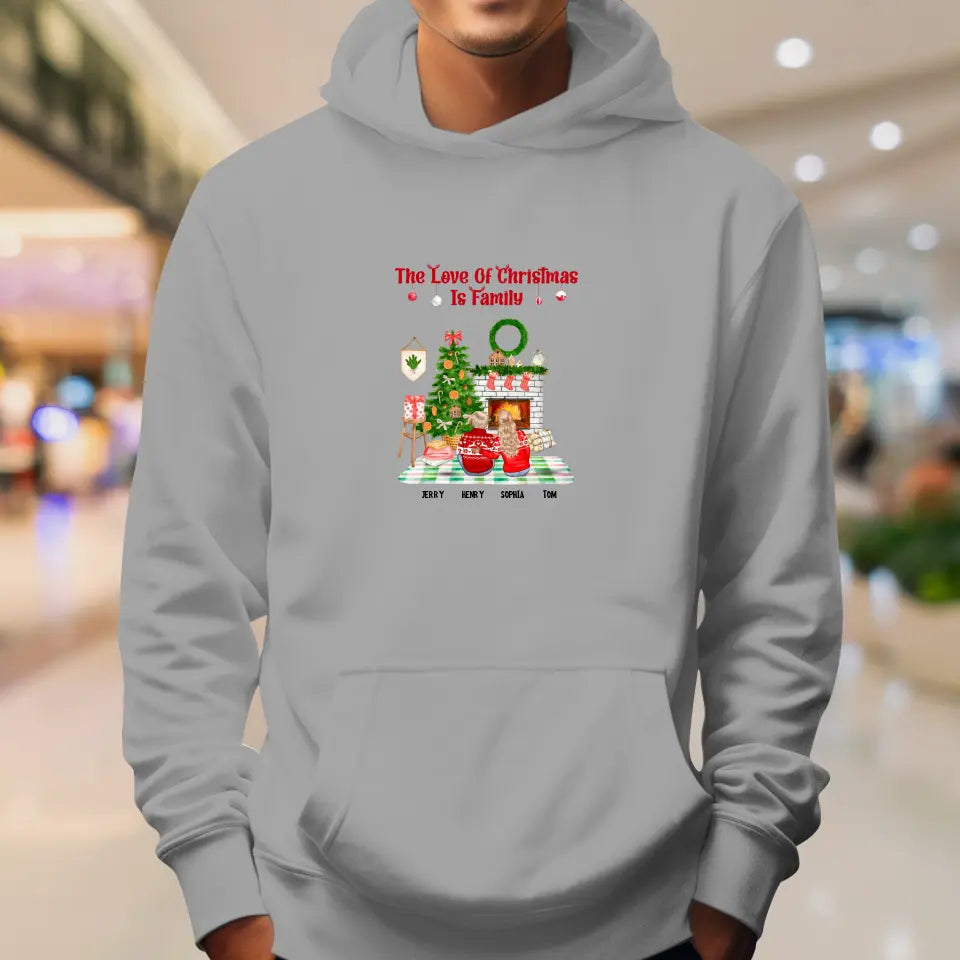 The Love Of Christmas Is Family - Custom Quote - 
Personalized Gift For Family - Hoodie