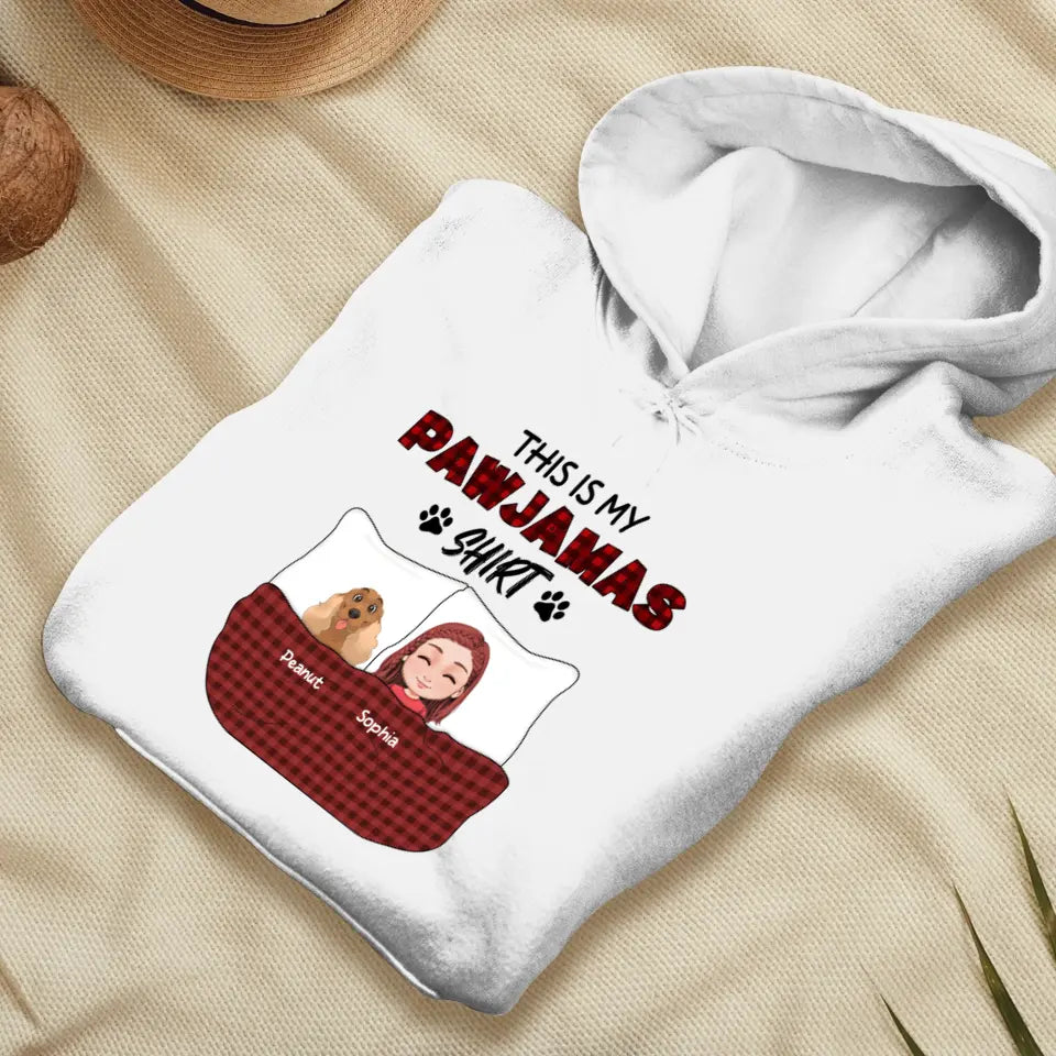 This Is My Pawjamas Shirt - Custom Pet - Personalized Gifts For Dog Lovers - Unisex Hoodie