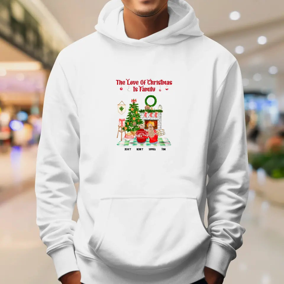 The Love Of Christmas Is Family - Custom Quote - 
Personalized Gift For Family - Hoodie