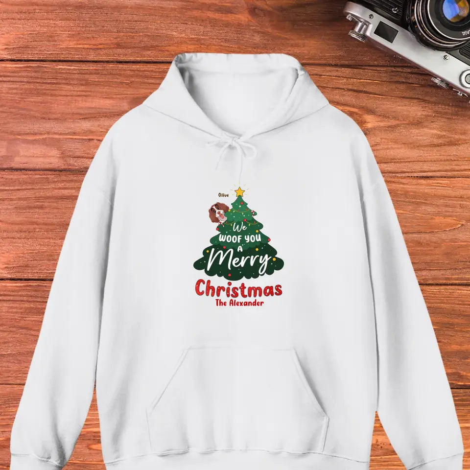 We Woof You A Merry Christmas - Custom Name - Personalized Gifts for Dog Lovers - Sweater