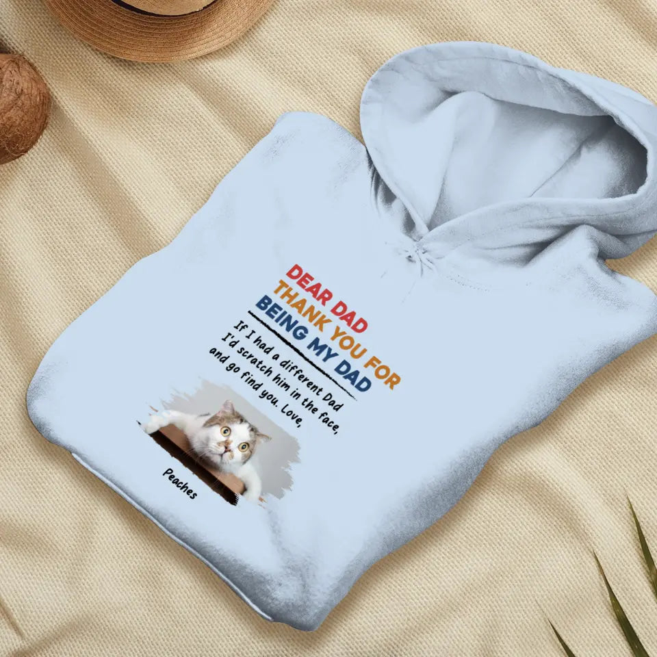 Thank You - Custom Photo - Personalized Gifts For Cat Lovers - Unisex T-shirt