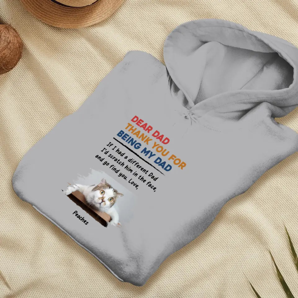 Thank You - Custom Photo - Personalized Gifts For Cat Lovers - Unisex T-shirt