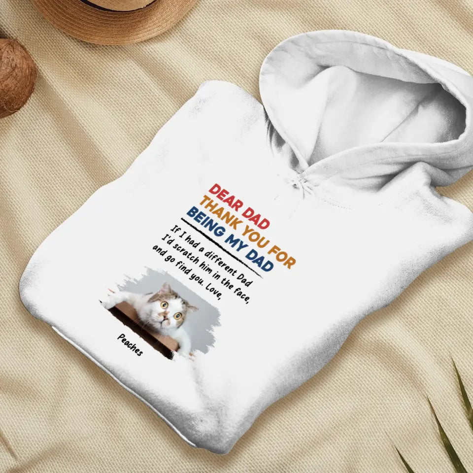 Thank You - Custom Photo - Personalized Gifts For Cat Lovers - Unisex T-shirt