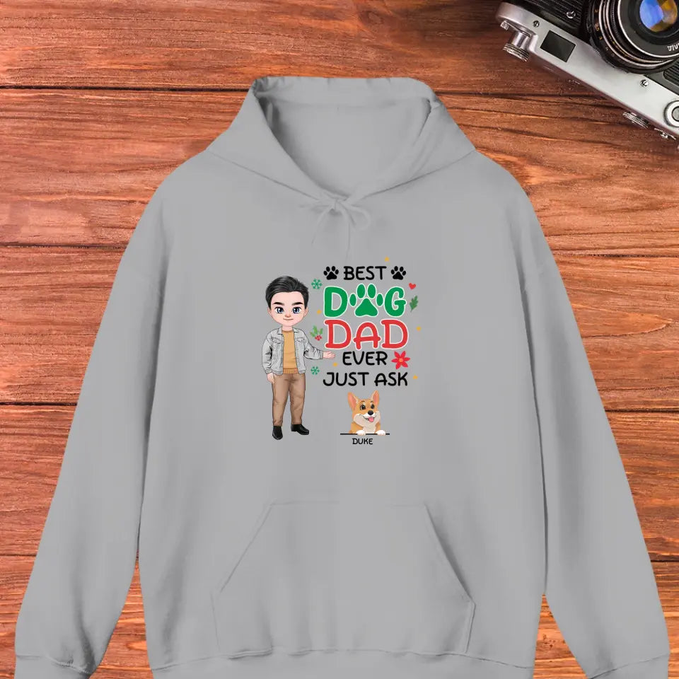 Best Dog Dad Ever - Custom Quote - Personalized Gifts For Dog Lovers - Unisex Hoodie