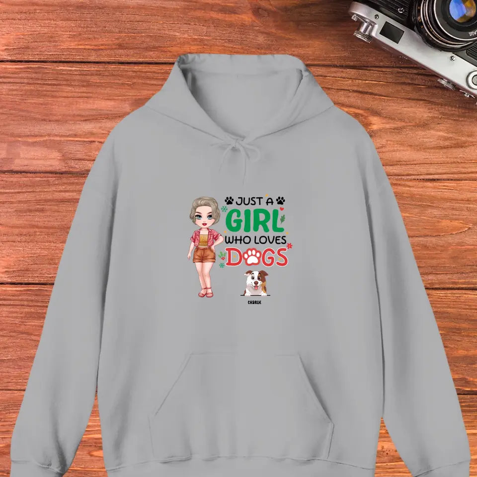 Just A Girl Who Loves Dog - Personalized Gift For Dog Lovers - Unisex Hoodie