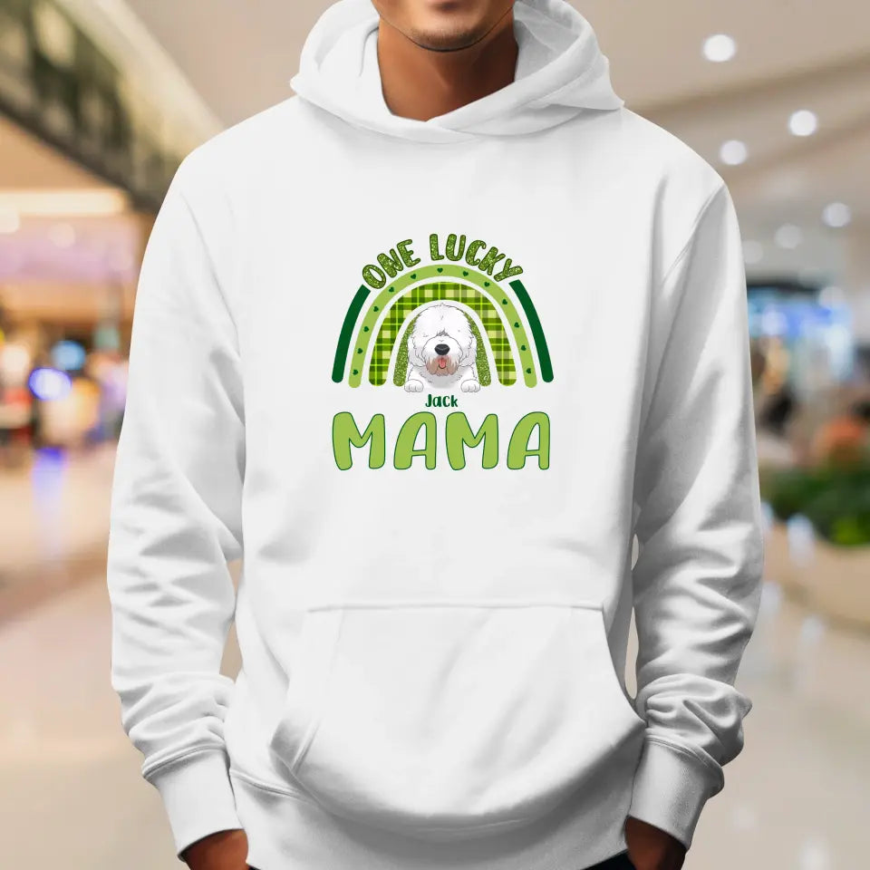 One Lucky Mama St. Patrick's Day - Custom Name - Personalized Gifts For Dog Lovers - Unisex T-Shirt