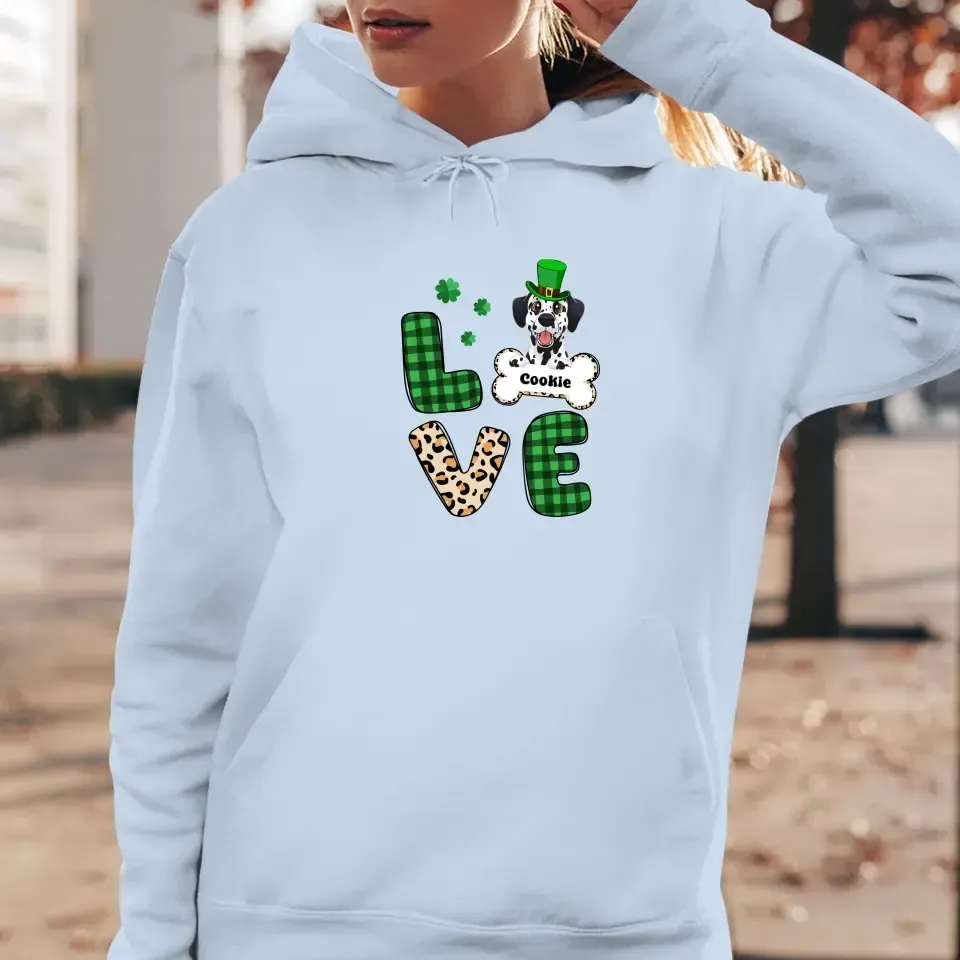 Dog Lover, Patrick's Day - Custom Name - Personalized Gifts For Dog Lovers - Unisex Sweater