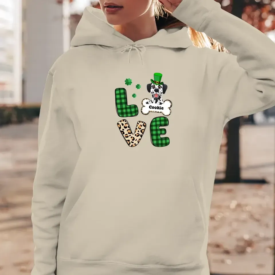 Dog Lover, Patrick's Day - Custom Name - Personalized Gifts For Dog Lovers - Unisex Sweater