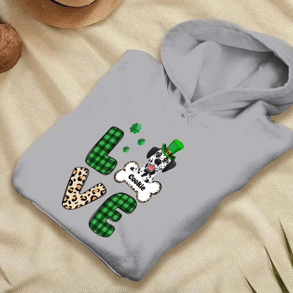 Dog Lover, Patrick's Day - Custom Name - Personalized Gifts For Dog Lovers - Unisex Sweater