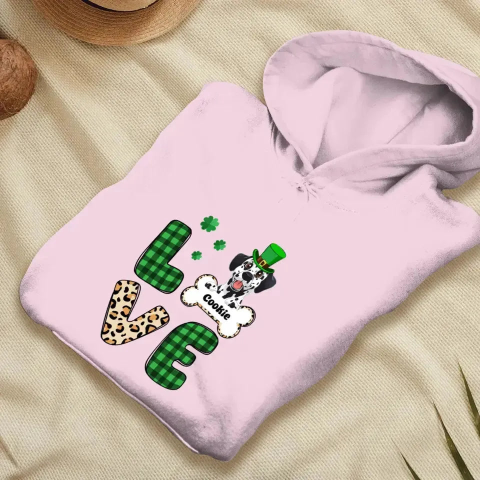 Dog Lover, Patrick's Day - Custom Name - Personalized Gifts For Dog Lovers - Unisex Sweater