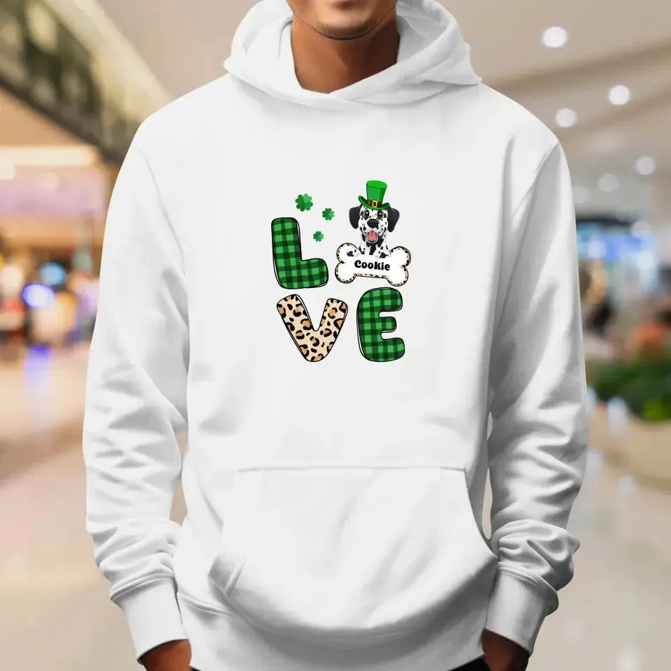 Dog Lover, Patrick's Day - Custom Name - Personalized Gifts For Dog Lovers - Unisex Sweater