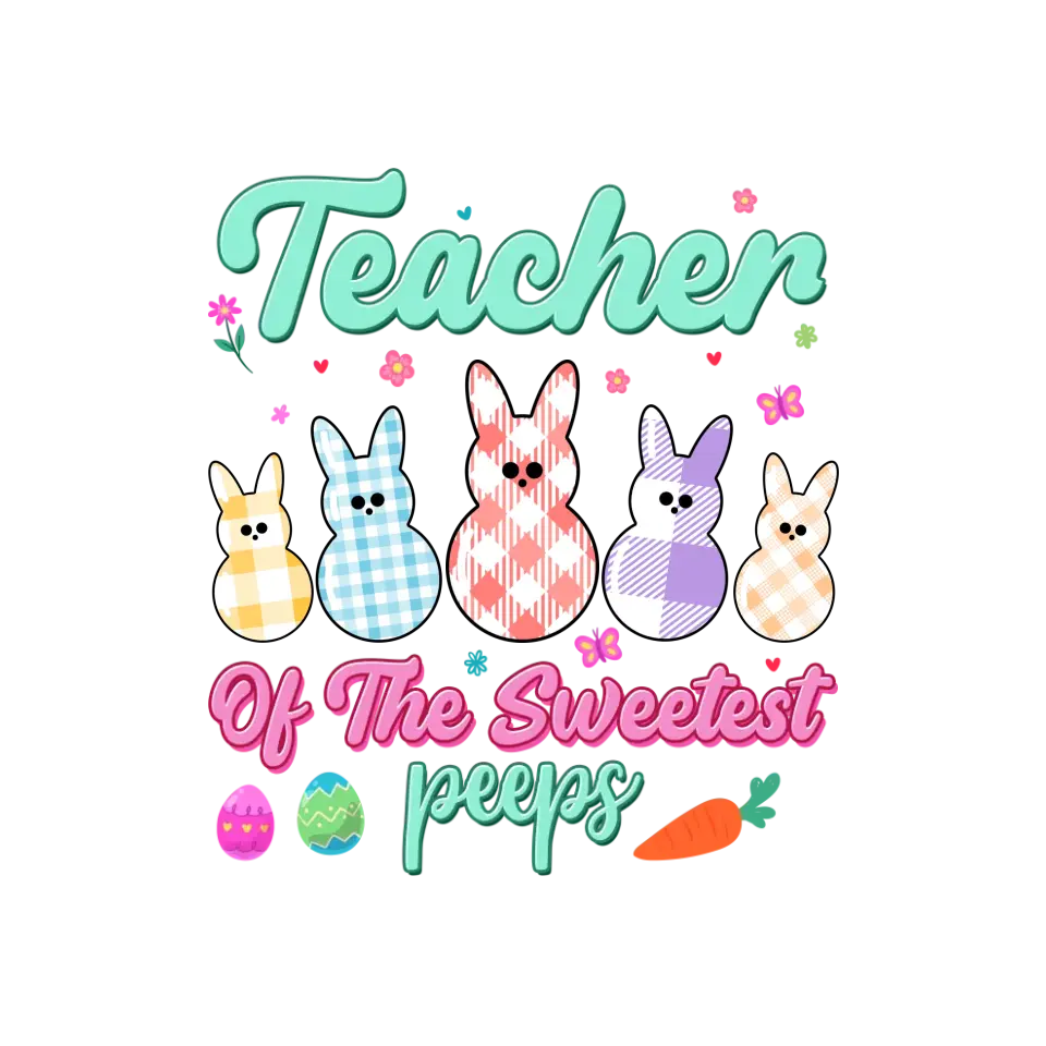 Teacher Of The Sweetest Peeps - Personalized Gifts For Teachers - Unisex Hoodie