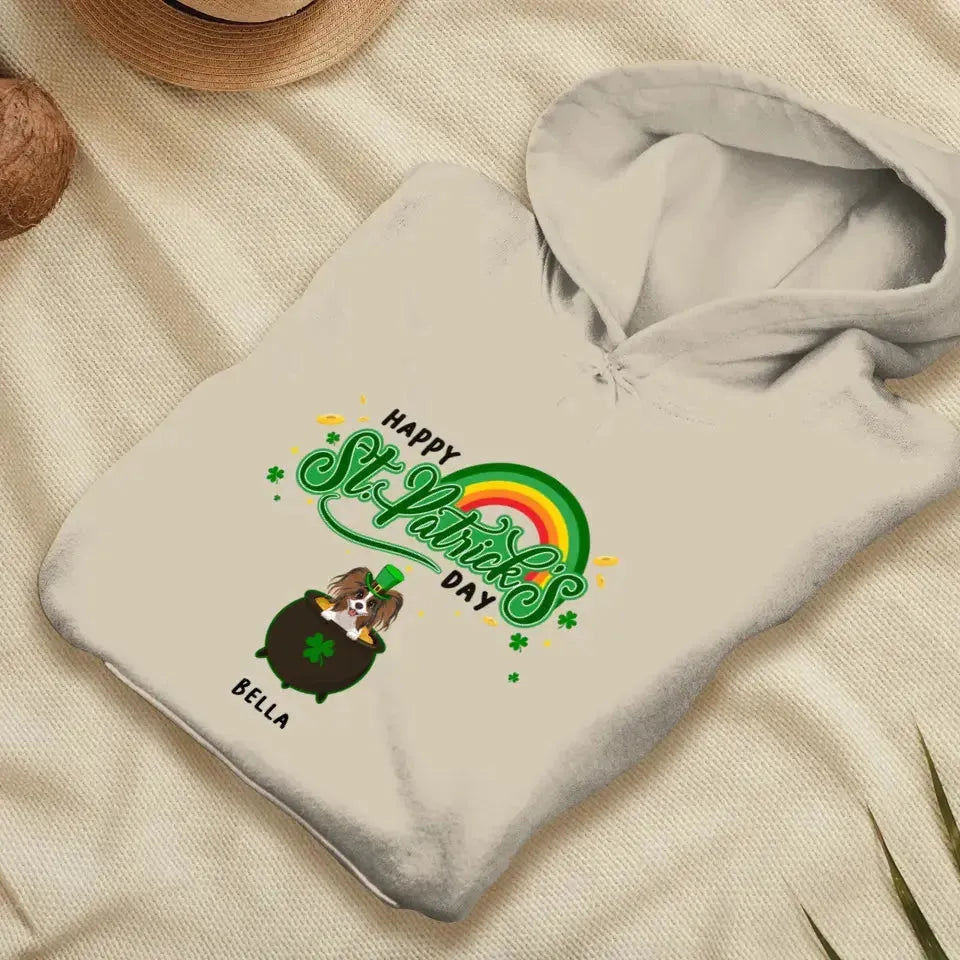 Happy St Patrick's Day - Custom Name - Personalized Gifts For Dog Lovers - Unisex T-Shirt