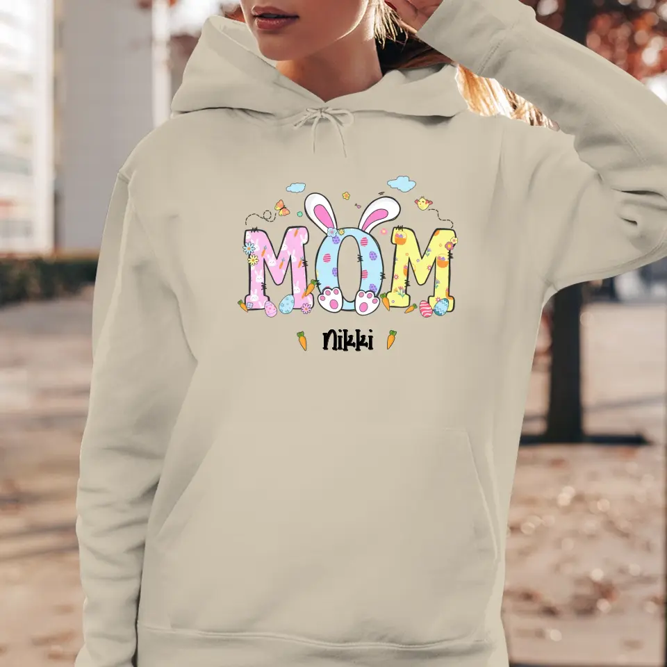 Mama Bunny Easter - Custom Name - Personalized Gifts For Mom - Sweater