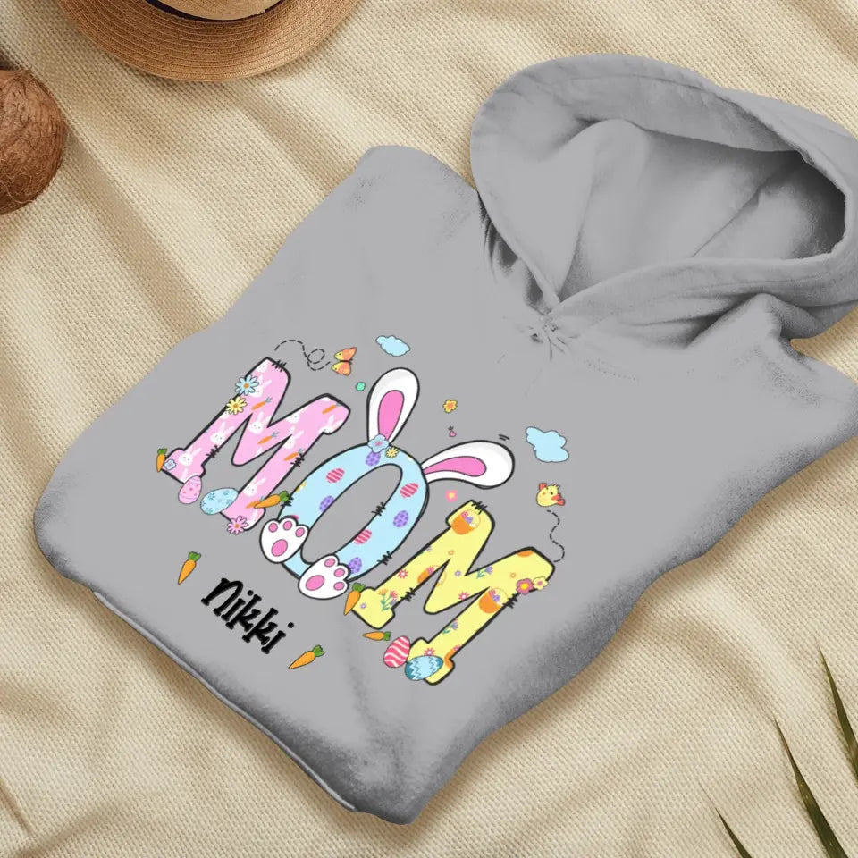 Mama Bunny Easter - Custom Name - Personalized Gifts For Mom - Sweater