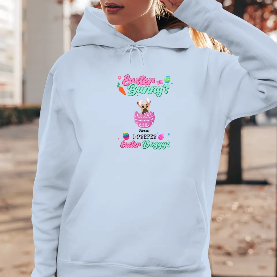 I Prefer Easter Doggy - Custom Name - Personalized Gifts For Dog Lovers - Unisex Sweater