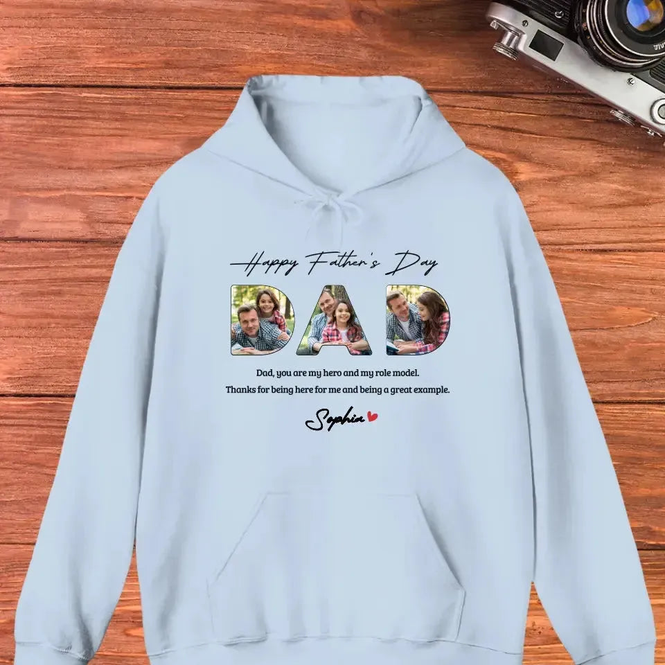 Dad, You Are My Hero And My Role  - Personalized Gifts For Dad - Unisex Sweater