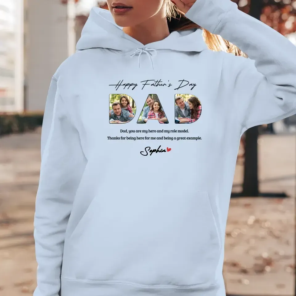 Dad, You Are My Hero And My Role  - Personalized Gifts For Dad - Unisex Sweater