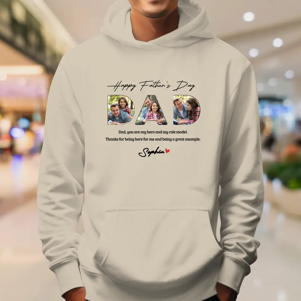 Dad, You Are My Hero And My Role  - Personalized Gifts For Dad - Unisex Sweater