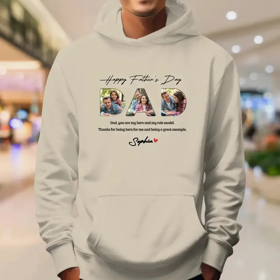 Dad, You Are My Hero And My Role  - Personalized Gifts For Dad - Unisex Sweater