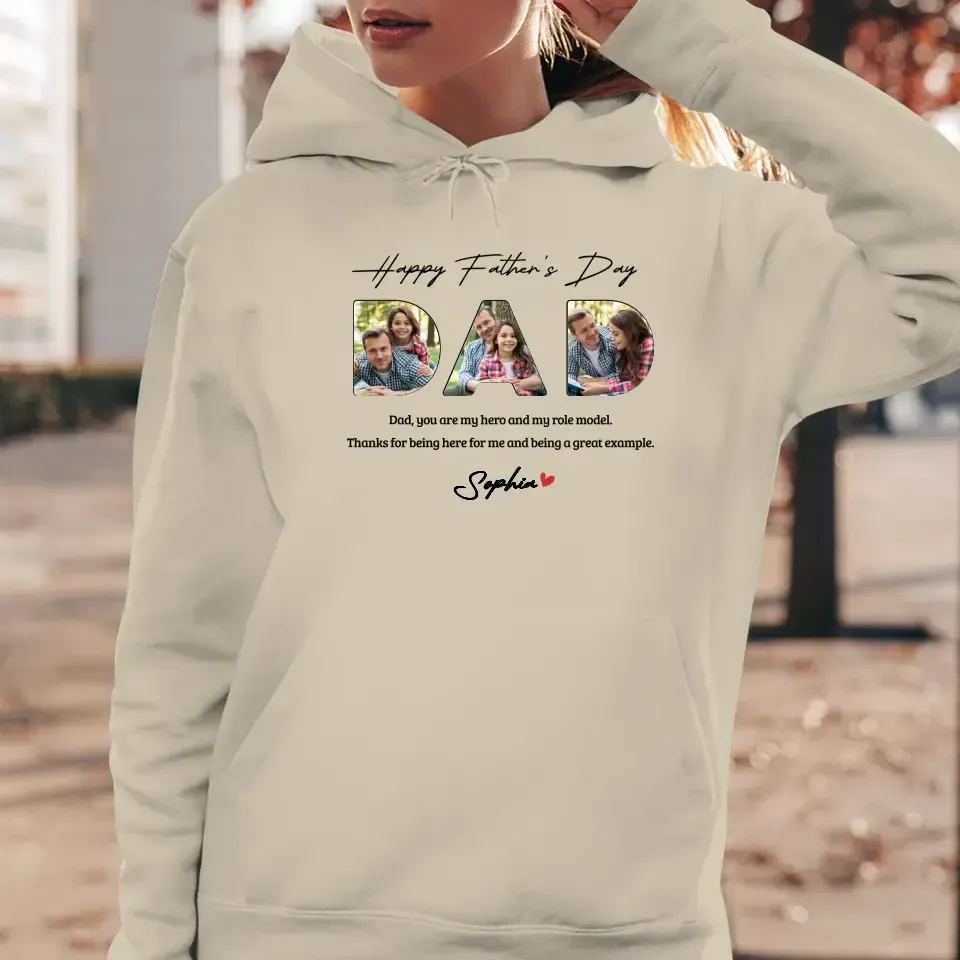 Dad, You Are My Hero And My Role  - Personalized Gifts For Dad - Unisex Sweater