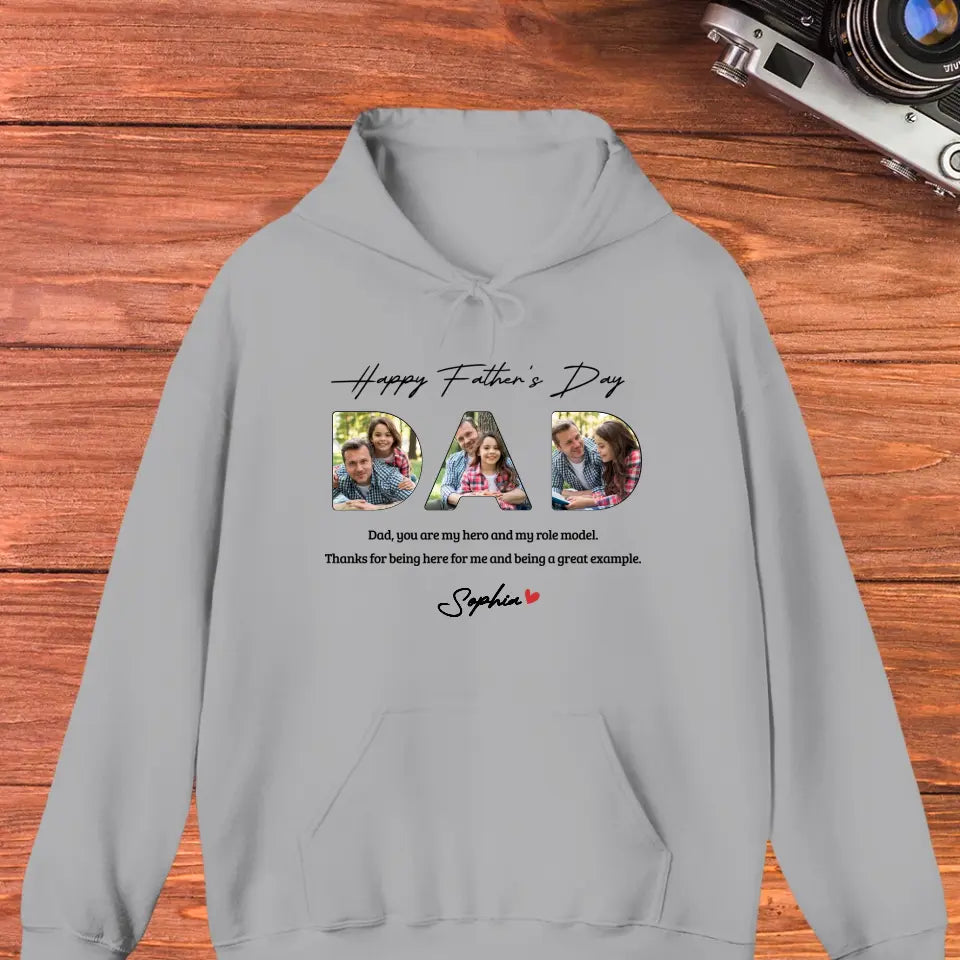 Dad, You Are My Hero And My Role  - Personalized Gifts For Dad - Unisex Sweater