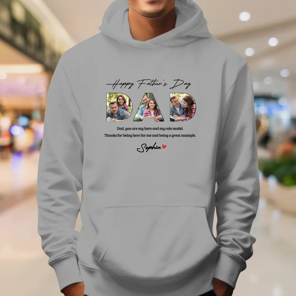 Dad, You Are My Hero And My Role  - Personalized Gifts For Dad - Unisex Sweater