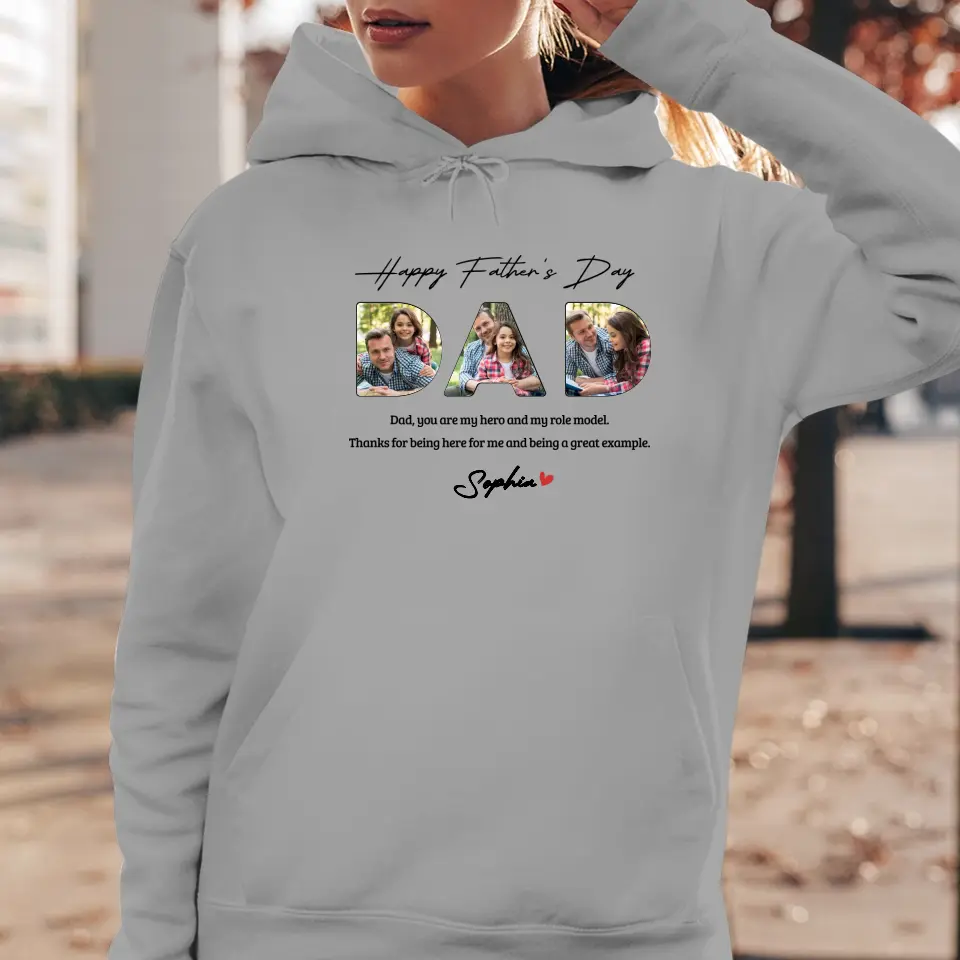 Dad, You Are My Hero And My Role  - Personalized Gifts For Dad - Unisex Sweater