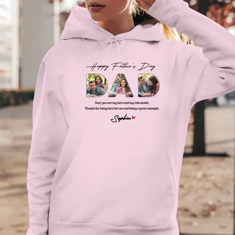 Dad, You Are My Hero And My Role  - Personalized Gifts For Dad - Unisex Sweater