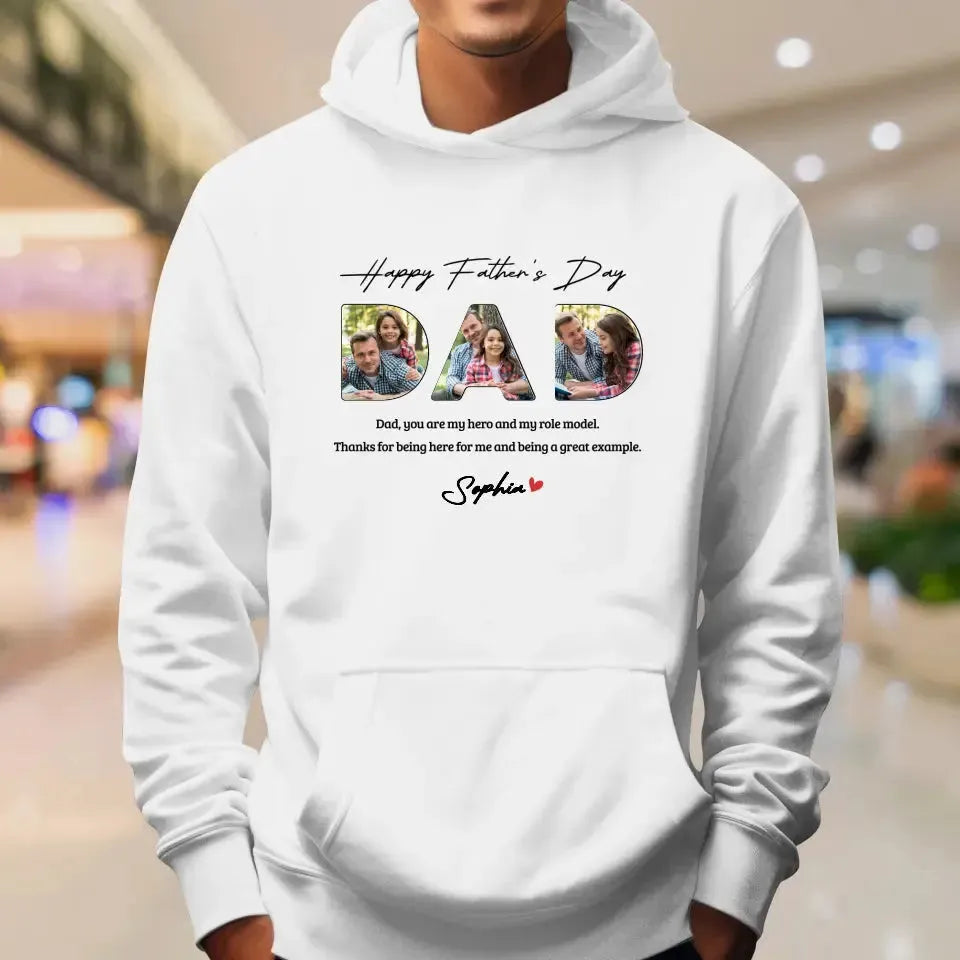 Dad, You Are My Hero And My Role  - Personalized Gifts For Dad - Unisex Sweater