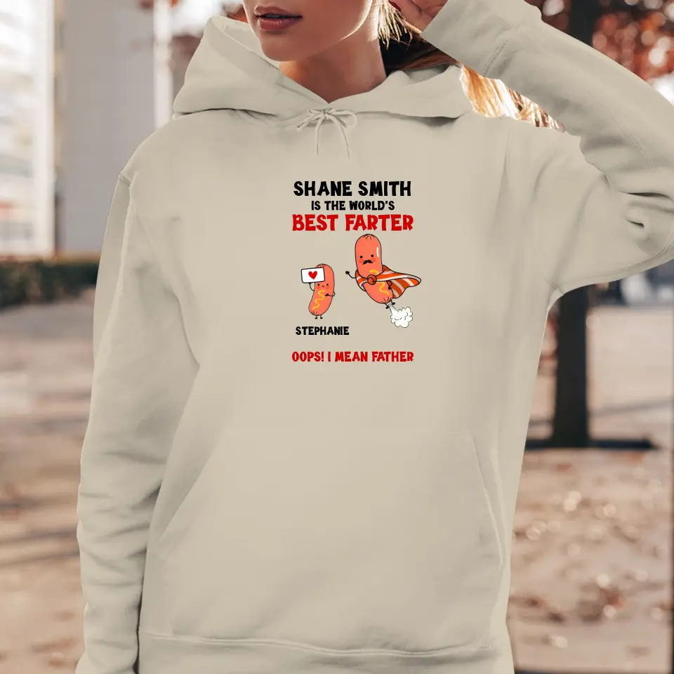 The World's Best Farter - Personalized Gifts For Dad - Unisex Sweater