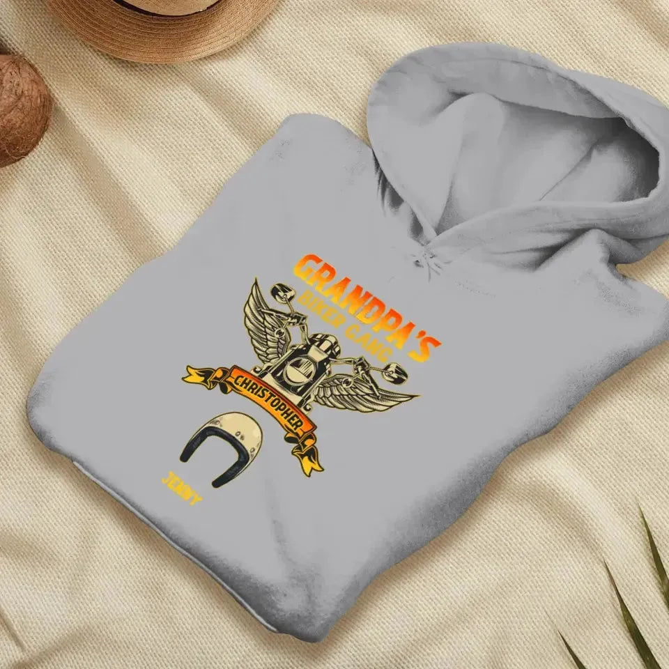 Grandpa's Biker Gang - Custom Name - Personalized Gifts For Grandpa - Sweater