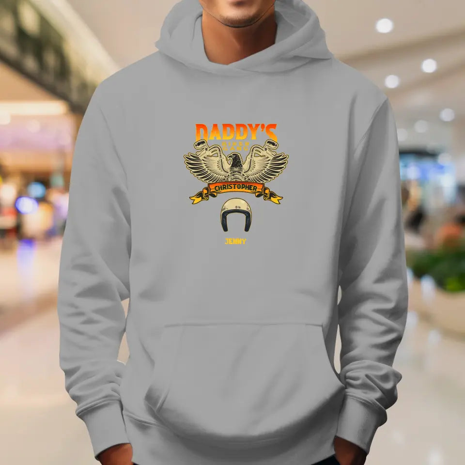 Daddy's Biker Gang - Personalized Gifts For Dad - Unisex Hoodie