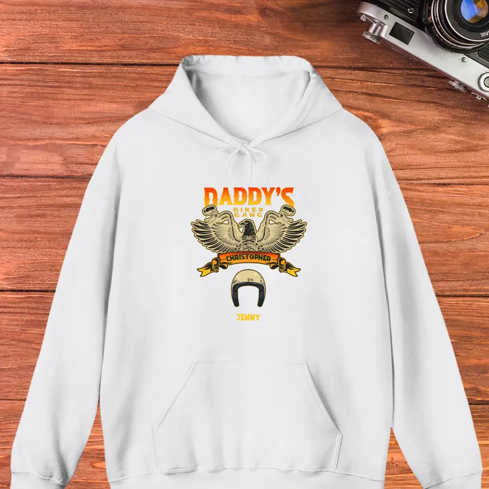 Daddy's Biker Gang - Personalized Gifts For Dad - Unisex Hoodie