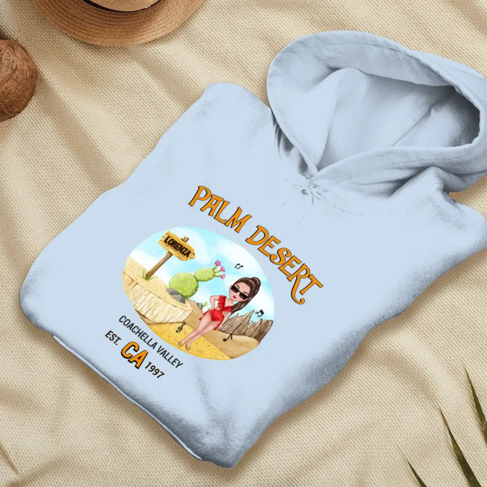 Coachella Palm Desert - Personalized Gifts For Her - Unisex Sweater