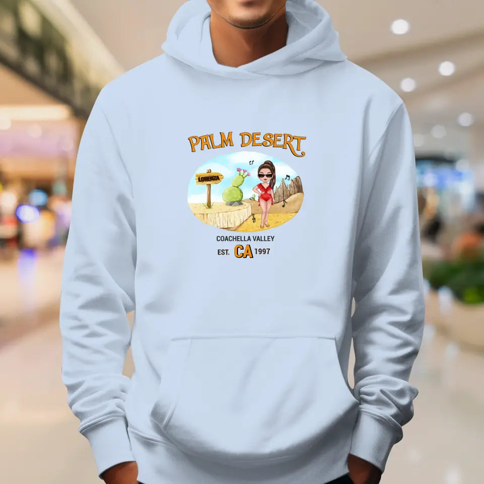 Coachella Palm Desert - Personalized Gifts For Her - Unisex Sweater