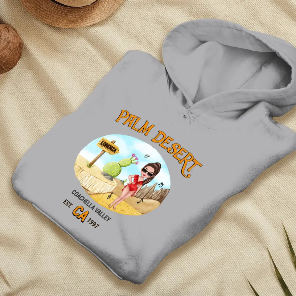 Coachella Palm Desert - Personalized Gifts For Her - Unisex Sweater