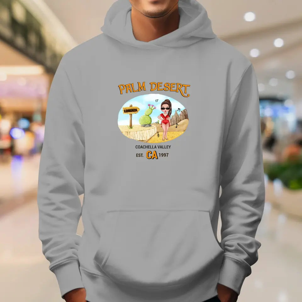 Coachella Palm Desert - Personalized Gifts For Her - Unisex Sweater