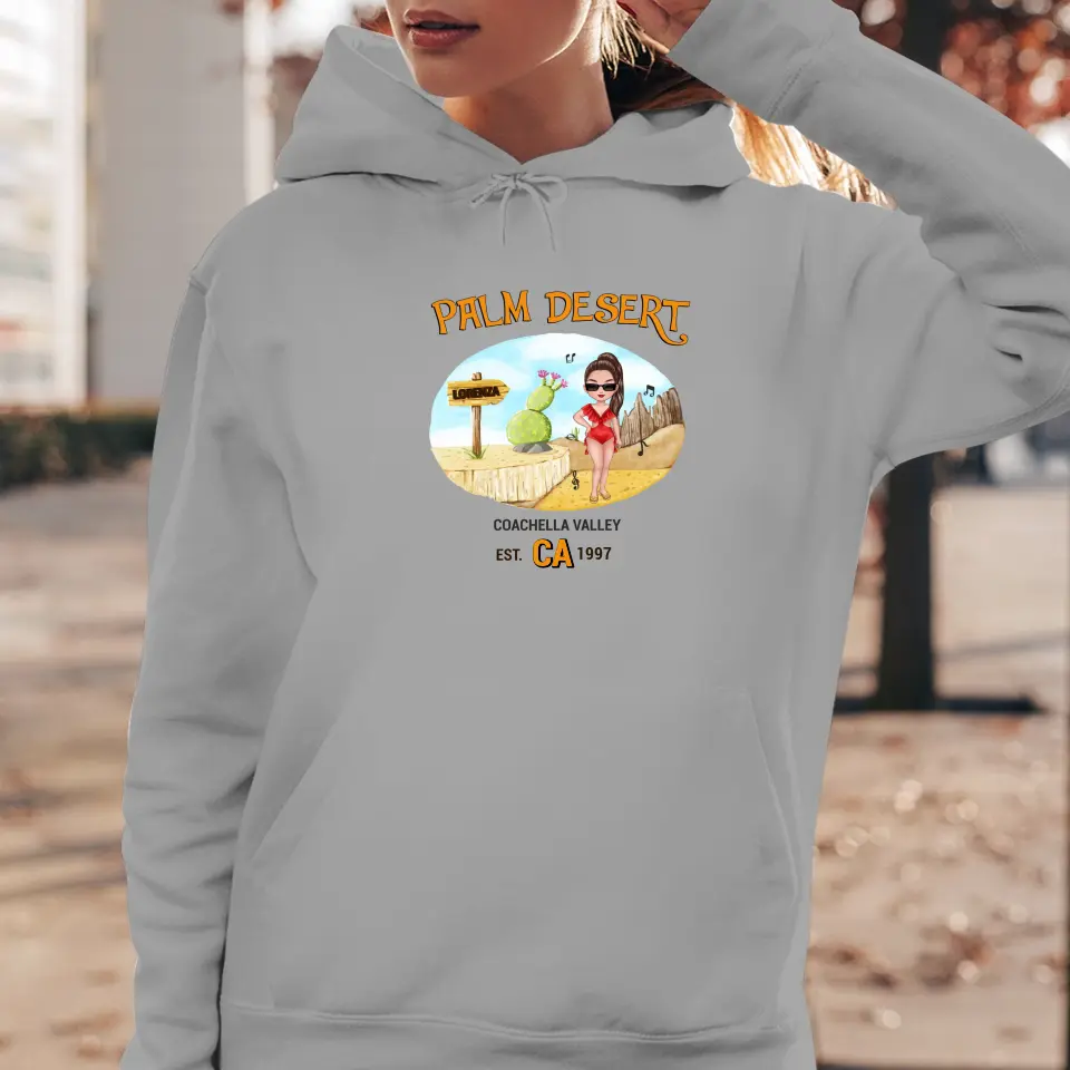 Coachella Palm Desert - Personalized Gifts For Her - Unisex Sweater