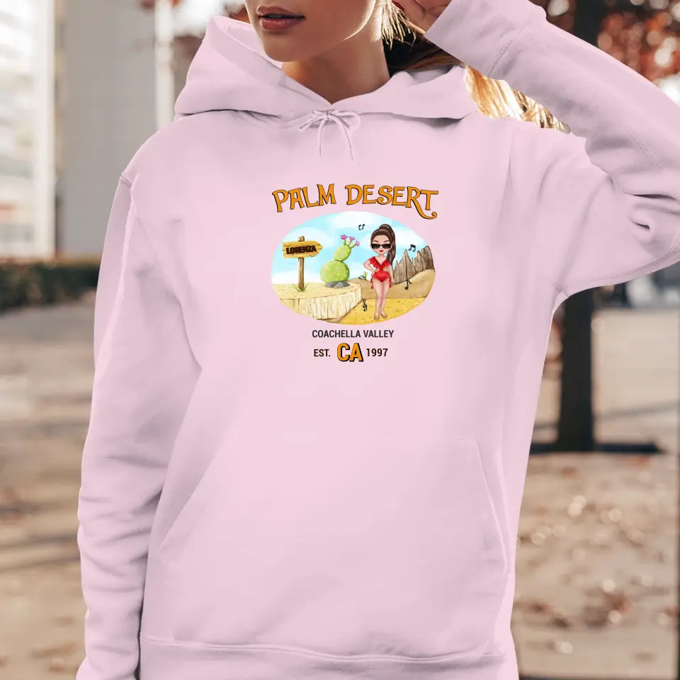 Coachella Palm Desert - Personalized Gifts For Her - Unisex Sweater