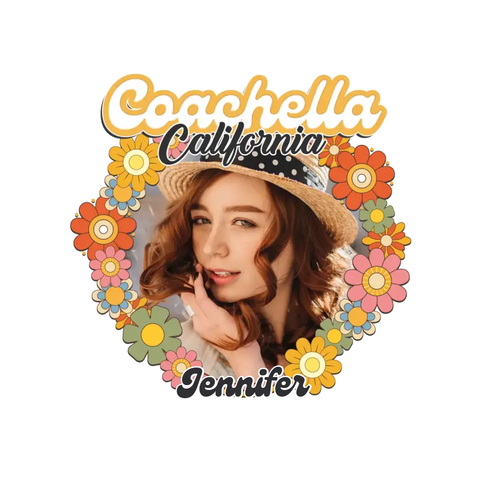 Coachella Groovy Flower - Personalized Gifts For Her- Unisex Sweater