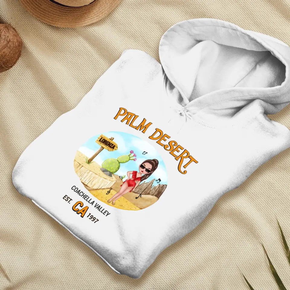 Coachella Palm Desert - Personalized Gifts For Her - Unisex Sweater