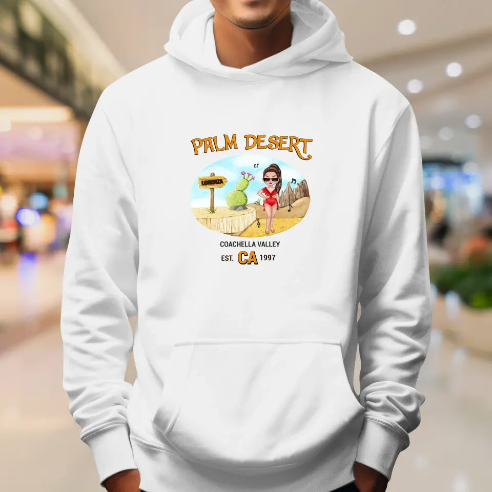 Coachella Palm Desert - Personalized Gifts For Her - Unisex Sweater